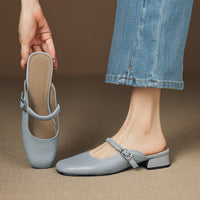 Novie | Mules Mary Jane in Pelle Vera