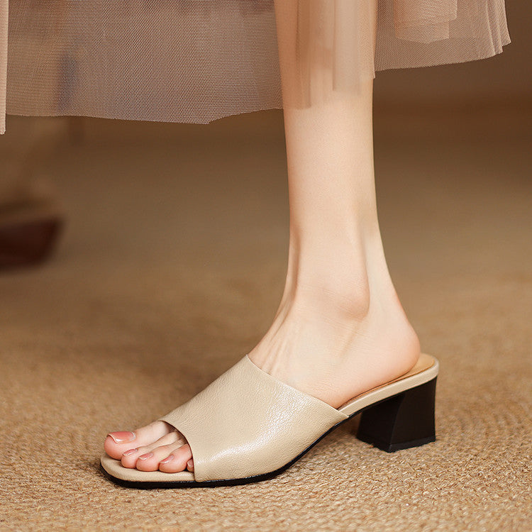 Avena | Mules in Pelle Vera