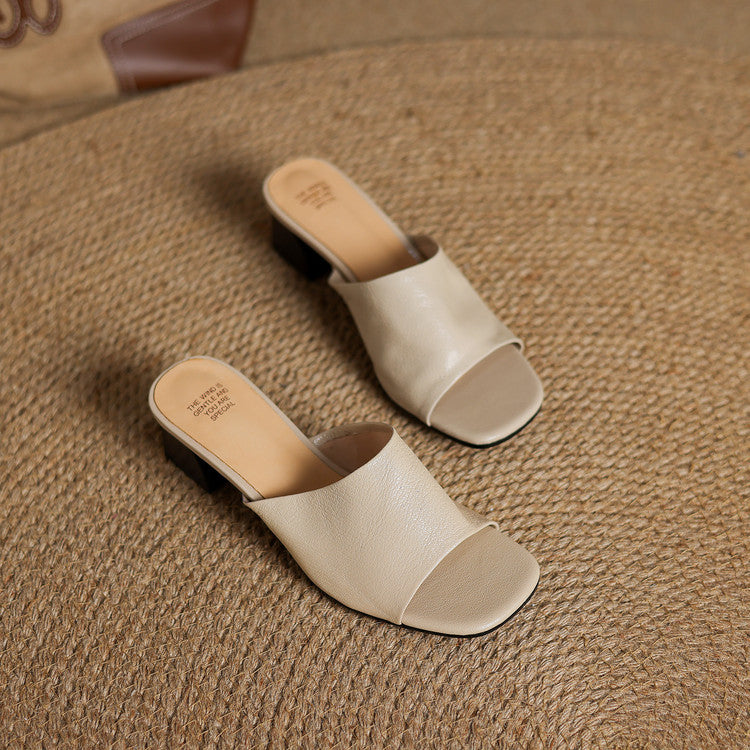 Avena | Mules in Pelle Vera