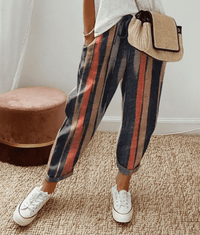 Elle™ | Pantaloni con Vita Comoda e Fit Flattering con Stampa