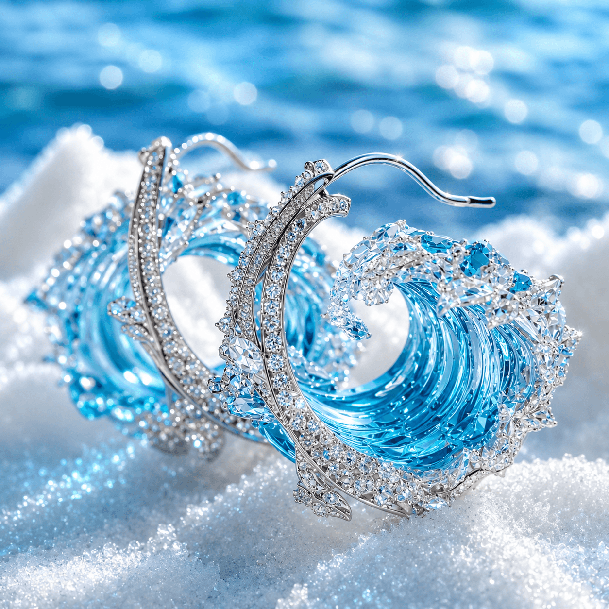 Orecchini in Argento Ocean's Oath
