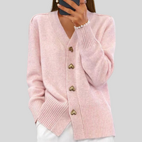 Veronica | Cardigan con Bottoni a Cuore