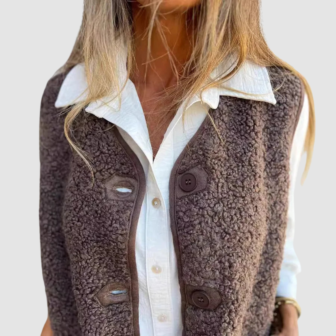 Cinzia | Gilet con Bottoni – Lucia Toscana