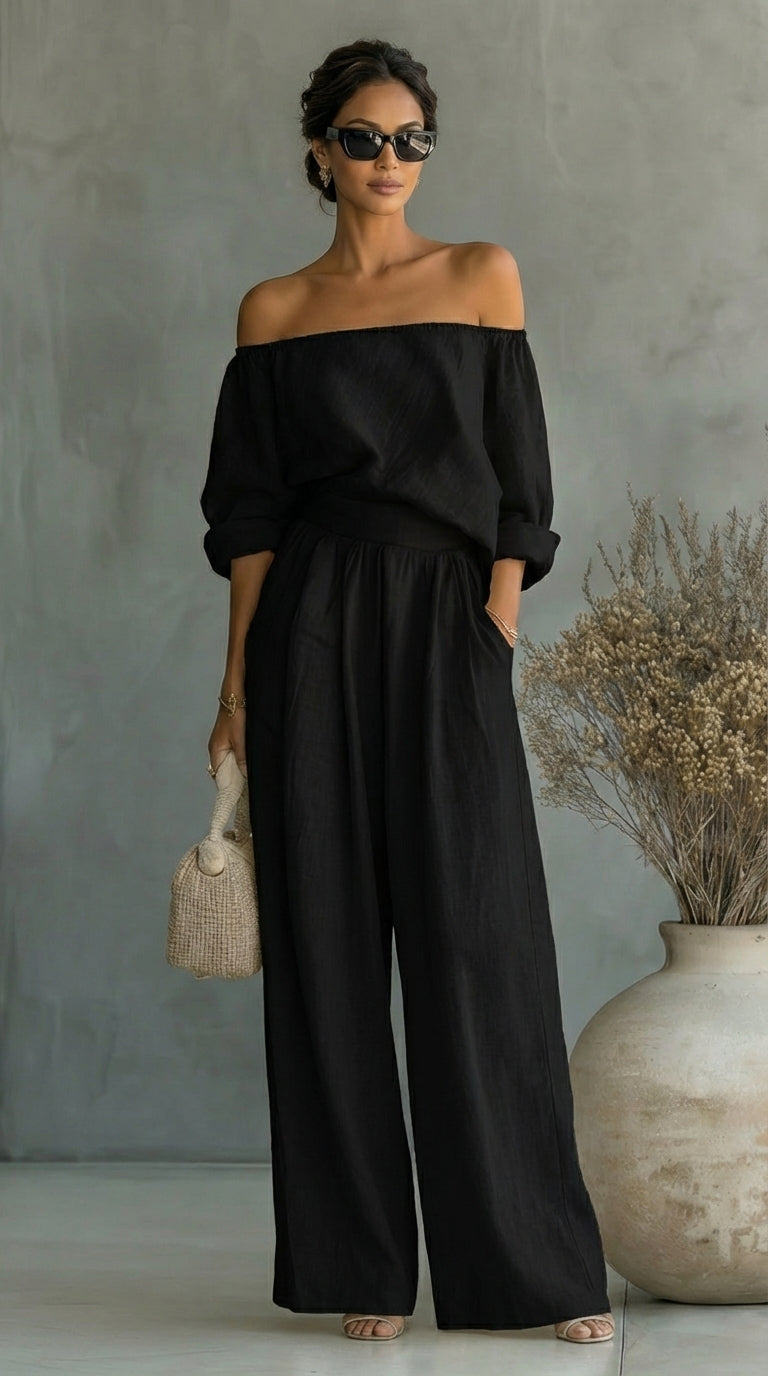 Arabella | Outfit esclusivo effetto lino per un'estate elegante