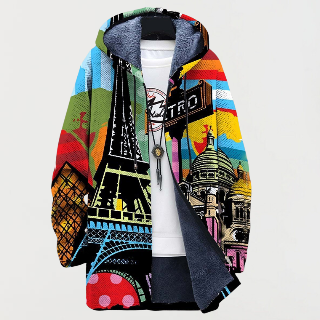 Jamie | Felpa con Cappuccio Urban Print
