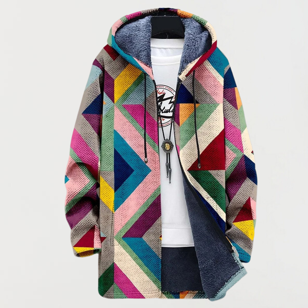 Marlow | Felpa con Stampa Geometrica