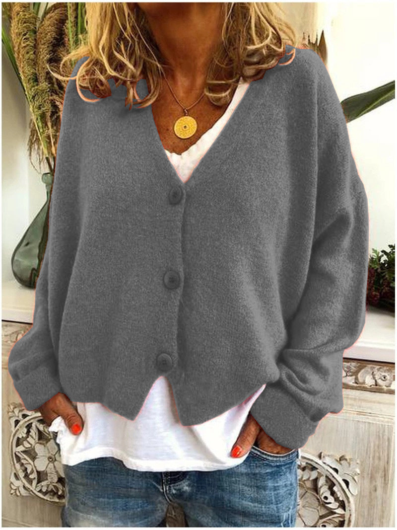 Cardigan in Maglia Relaxed Fit Comfortabel