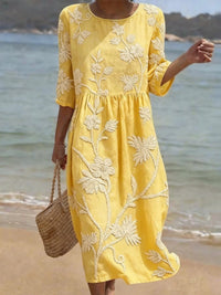 Abito casual da donna con stampa floreale