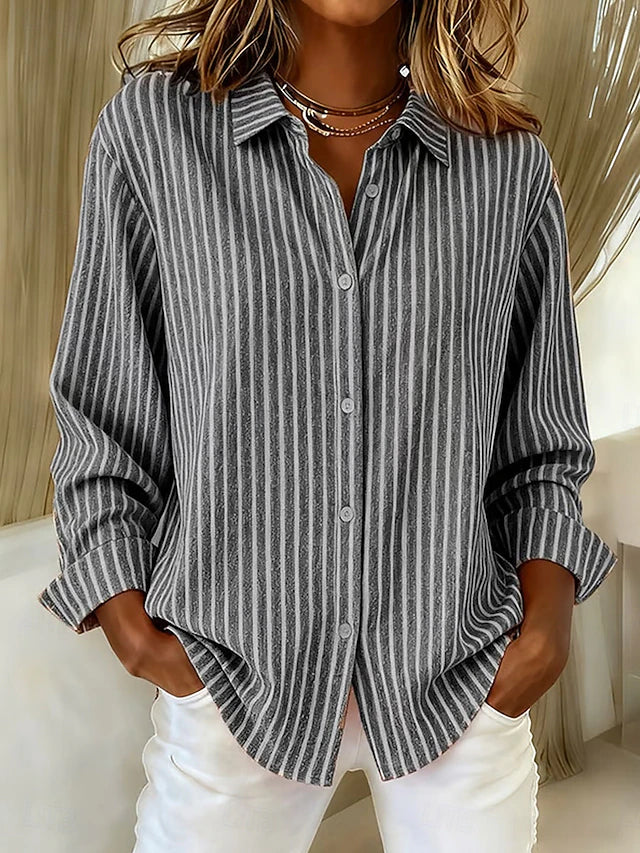 Jacqueline | Camicia a righe con bottoni