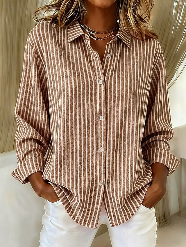 Jacqueline | Camicia a righe con bottoni