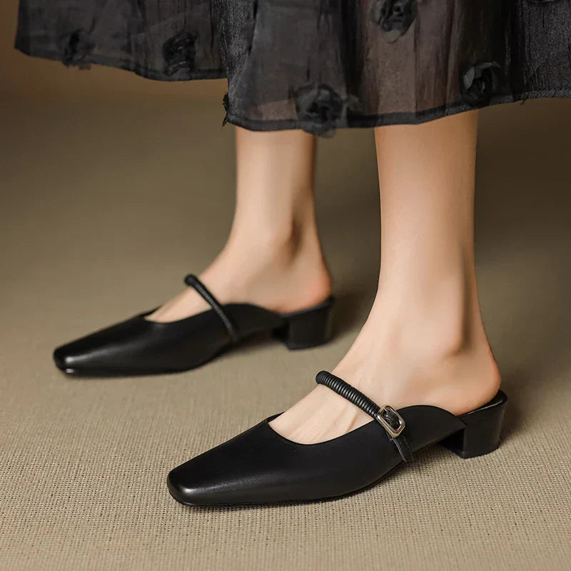 Kera | Mules Mary Jane in Pelle Vera