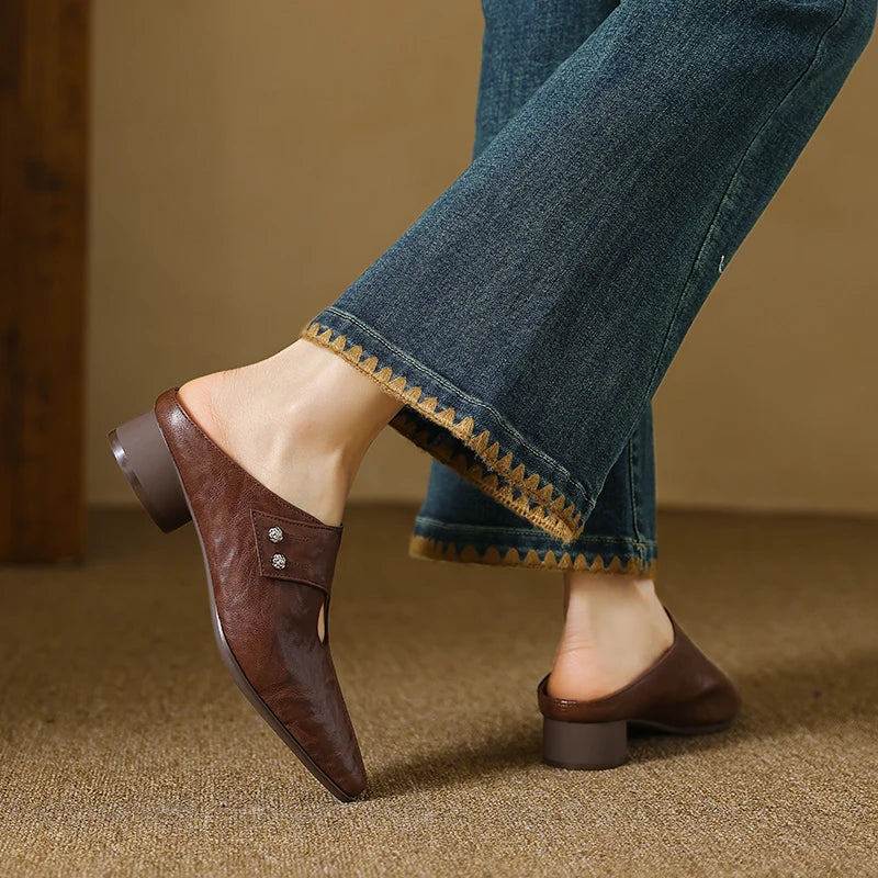 Agnit | Mule in Pelle Vera