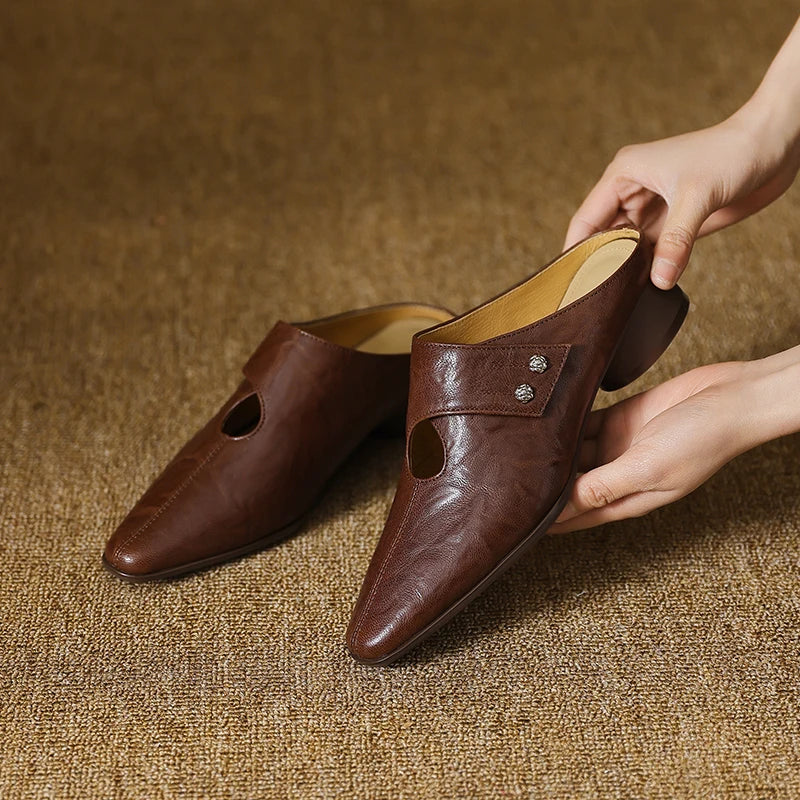 Agnit | Mule in Pelle Vera