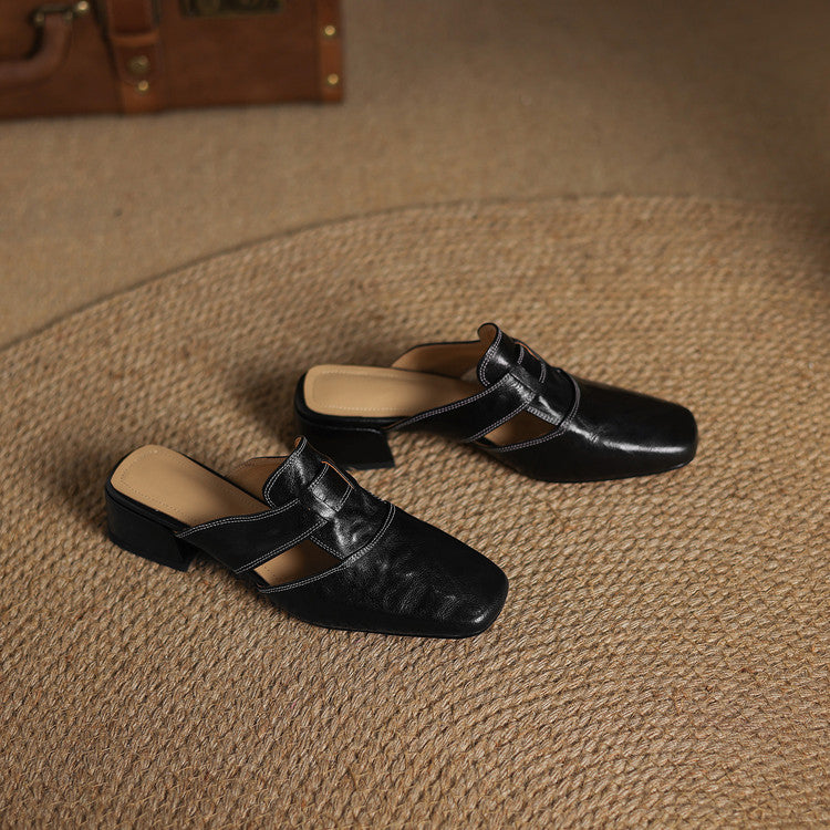 Mule in vera pelle Ivora