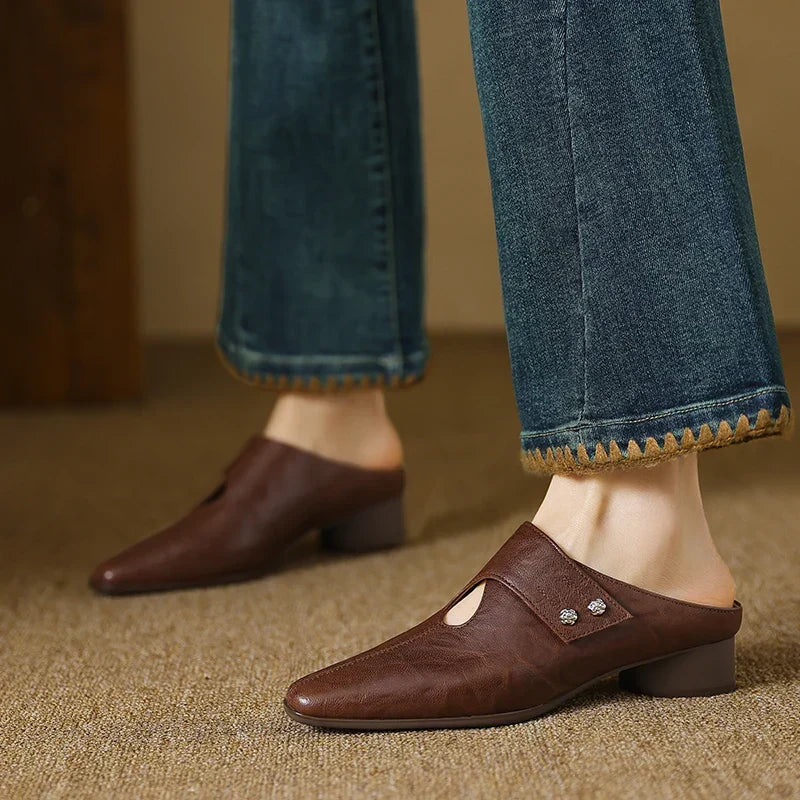 Agnit | Mule in Pelle Vera