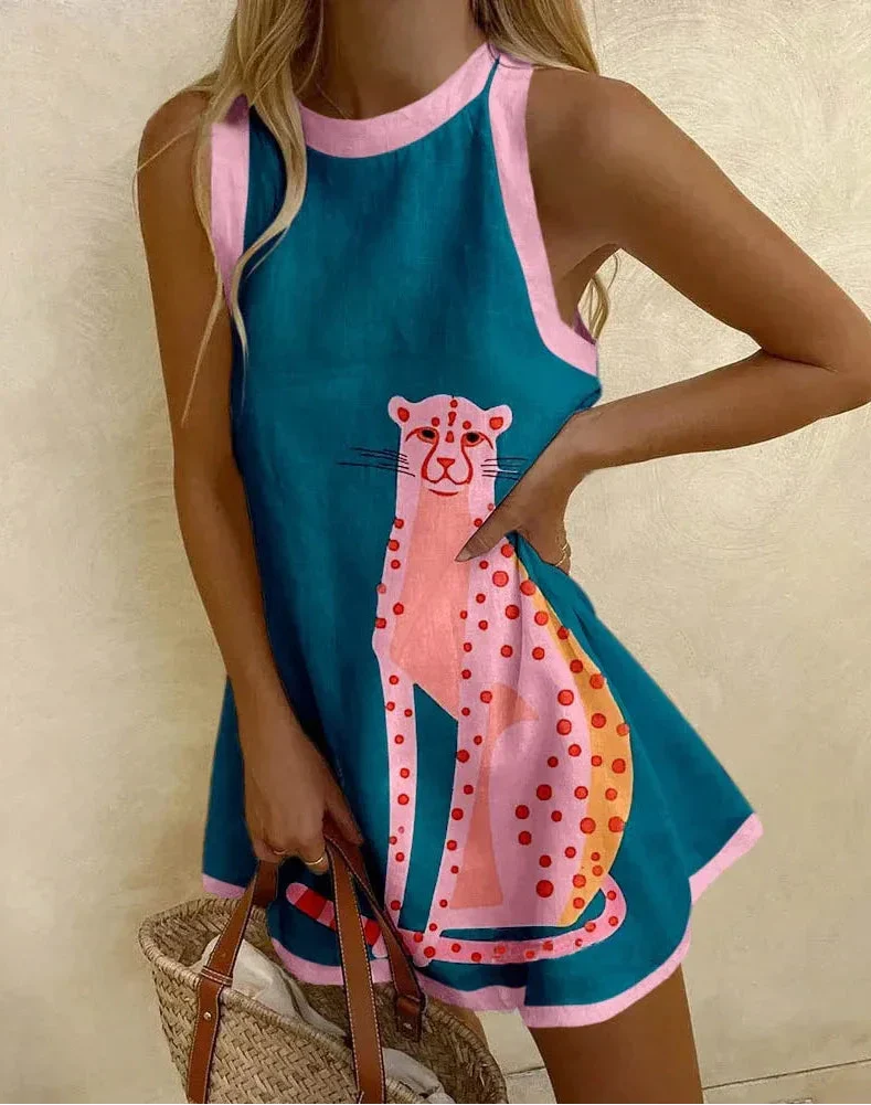 Maya | Bohemian Print Mini Dress
