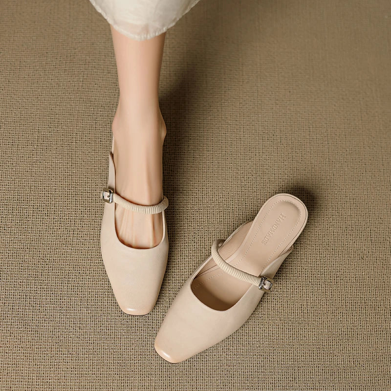 Kera | Mules Mary Jane in Pelle Vera