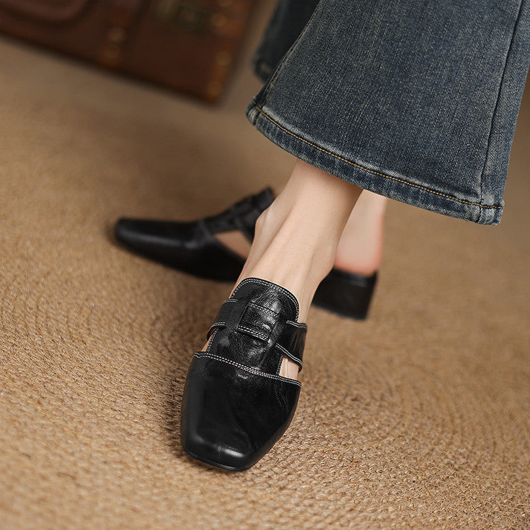 Mule in vera pelle Ivora