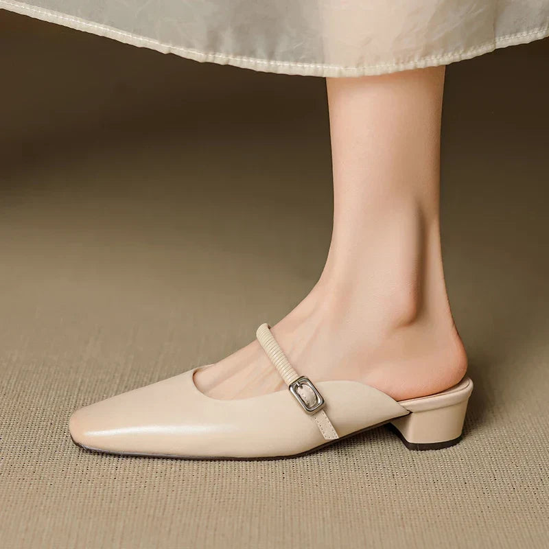 Kera | Mules Mary Jane in Pelle Vera