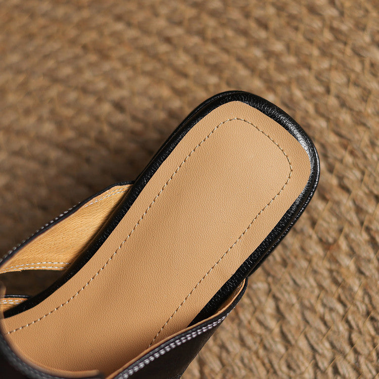 Mule in vera pelle Ivora