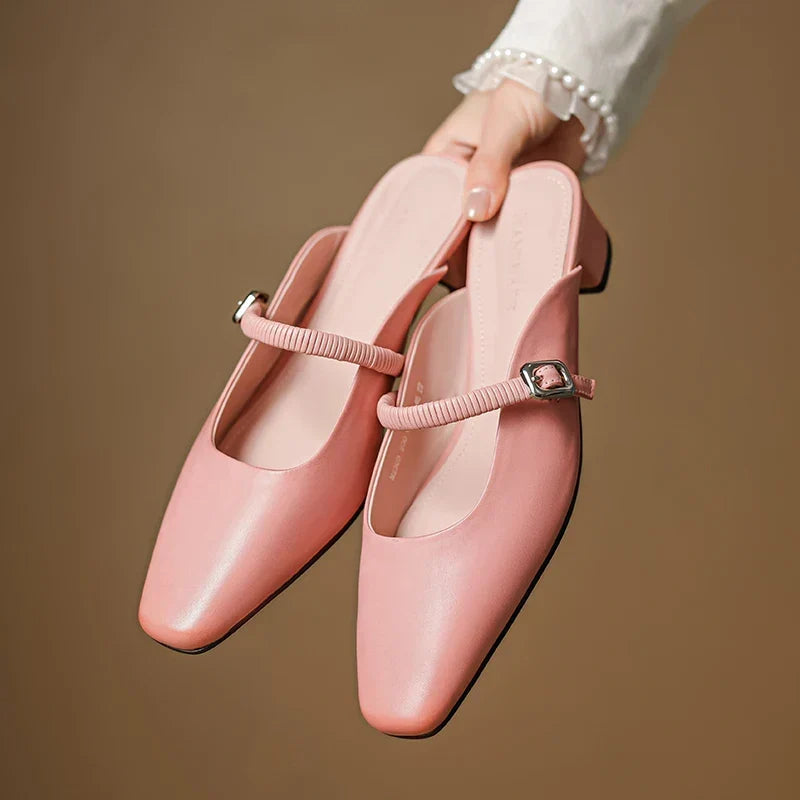 Kera | Mules Mary Jane in Pelle Vera