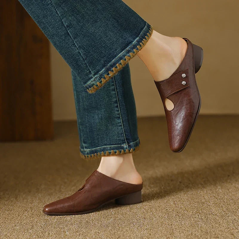 Agnit | Mule in Pelle Vera