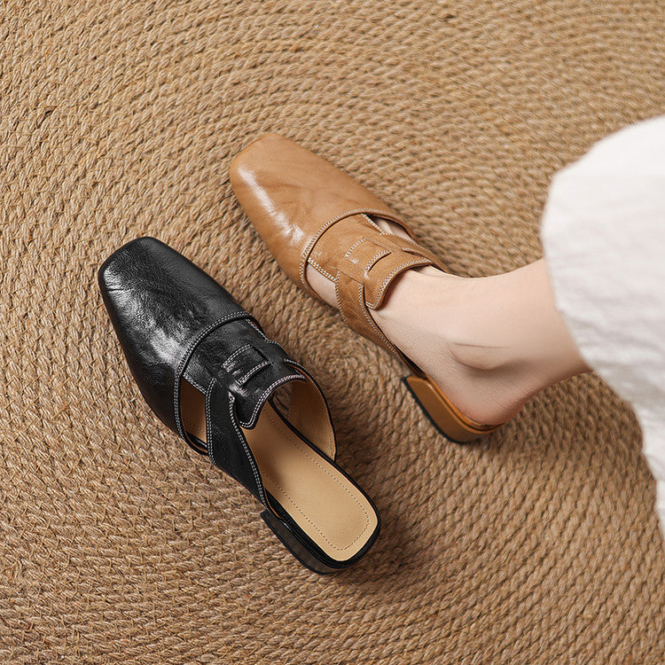 Mule in vera pelle Ivora