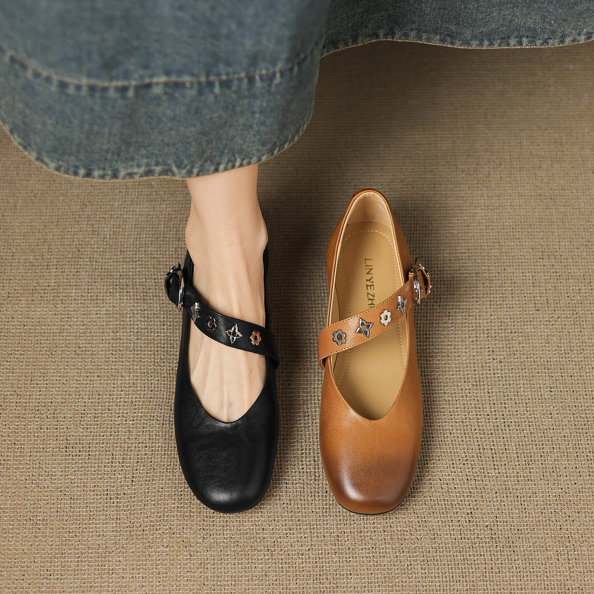 Elda | Scarpe in Pelle Vera