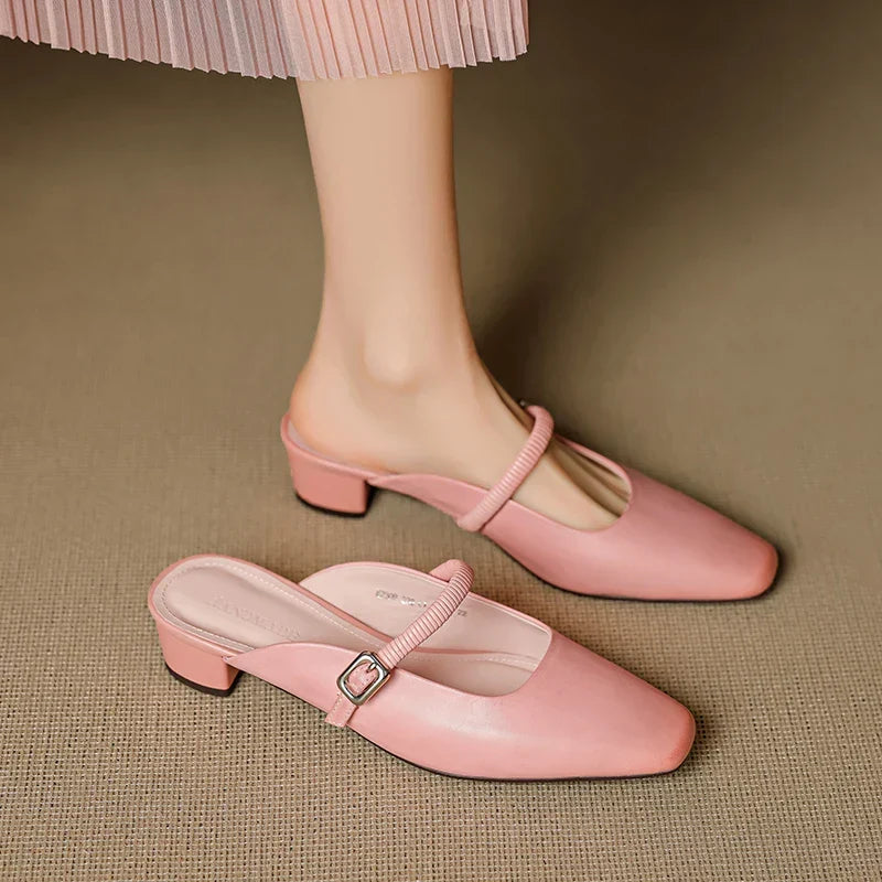 Kera | Mules Mary Jane in Pelle Vera