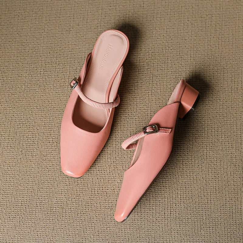 Kera | Mules Mary Jane in Pelle Vera