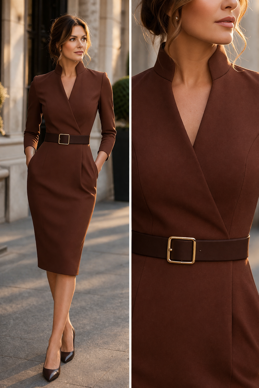 Tivara | Abito Midi Modello Blazer – Lucia Toscana
