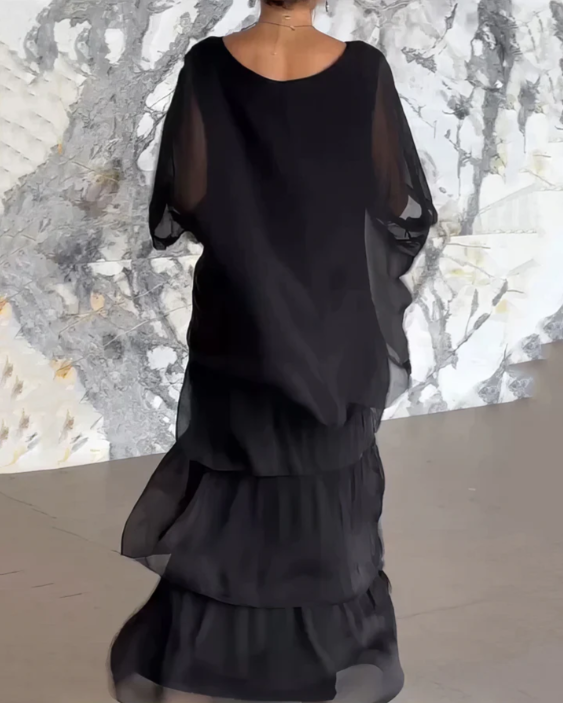 Lara – Elegante vestito lungo e vaporoso