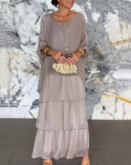 Lara – Elegante vestito lungo e vaporoso