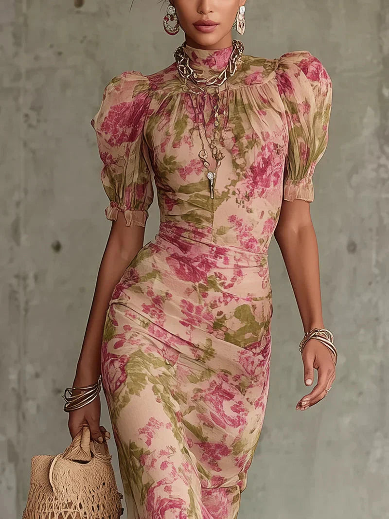 Harper | Vintage Floral Maxi Dress