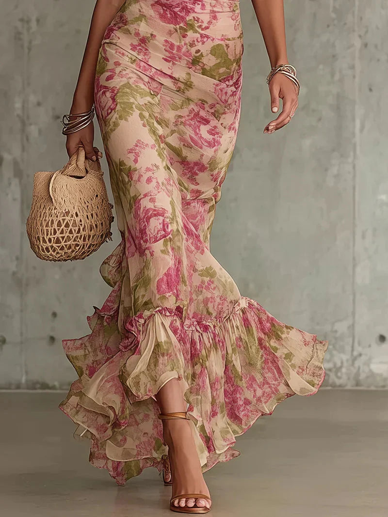 Harper | Vintage Floral Maxi Dress