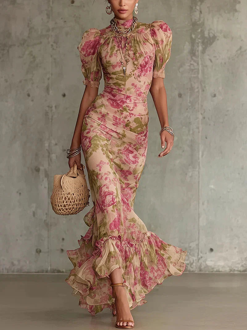 Harper | Vintage Floral Maxi Dress