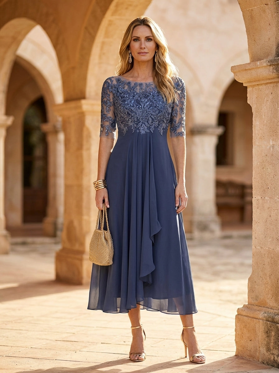 Ilinca | Abito Midi con Corpetto Traforato – Lucia Toscana