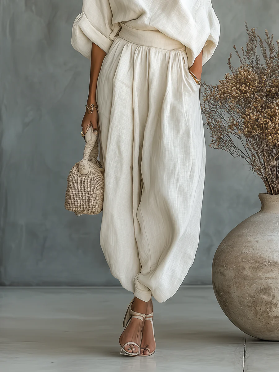 Harper | Two-Piece Set with Off-Shoulder Top & Slim-Fit Pants