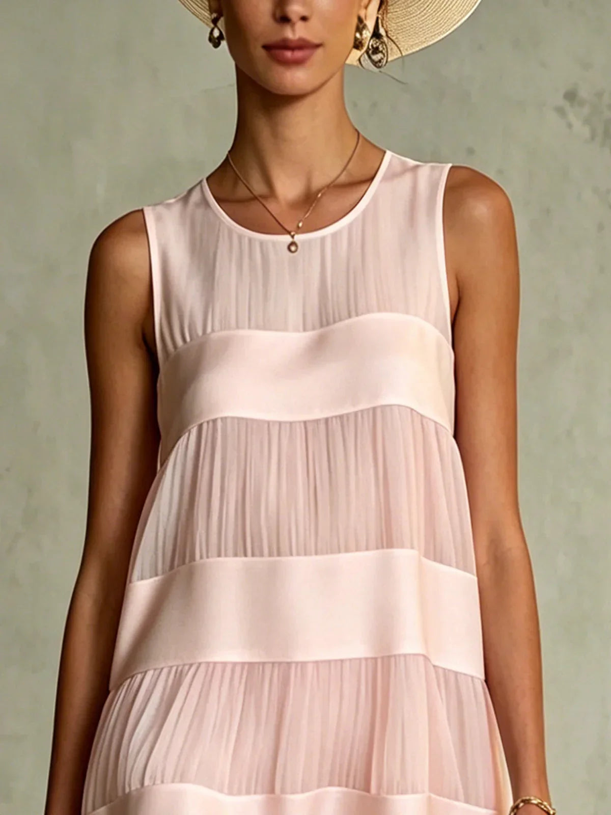 Aaliyah | Pleated Chiffon Mini Dress