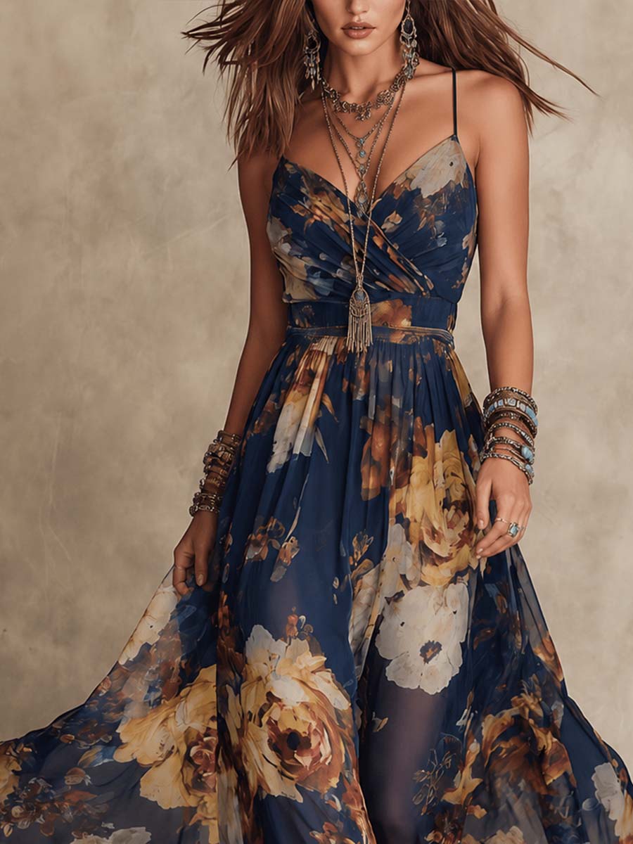 Abito Maxi Floreale Deborah