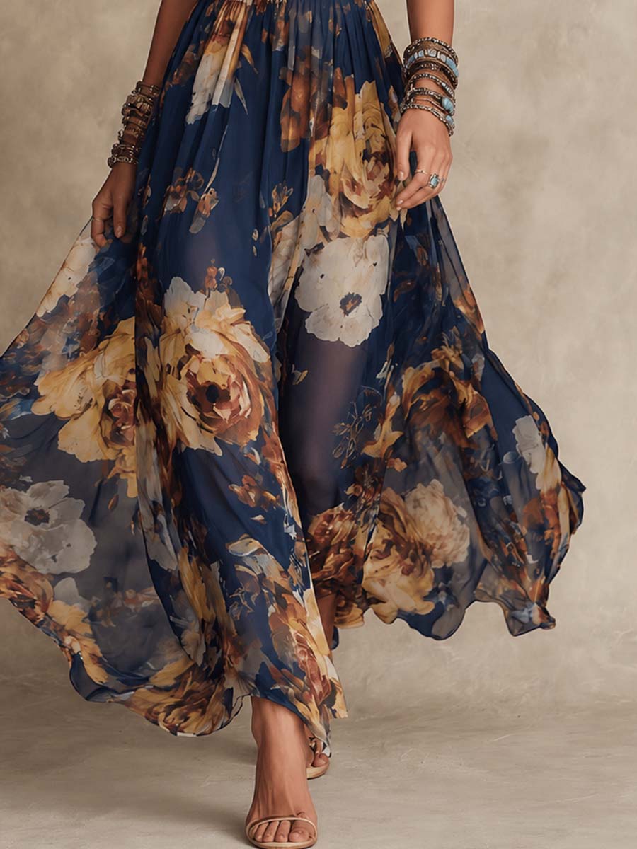 Abito Maxi Floreale Deborah