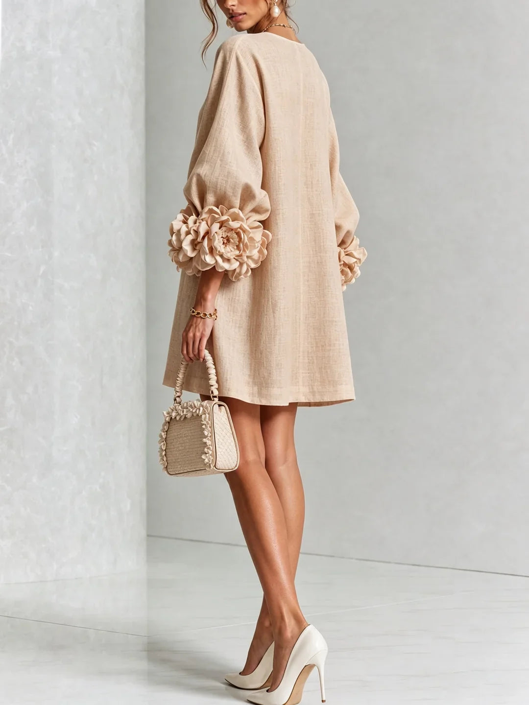 Maya | Mini Dress with Voluminous Sleeves