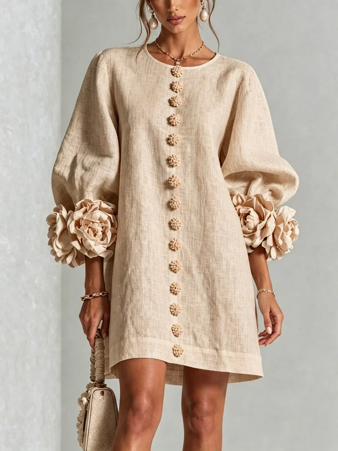 Maya | Mini Dress with Voluminous Sleeves