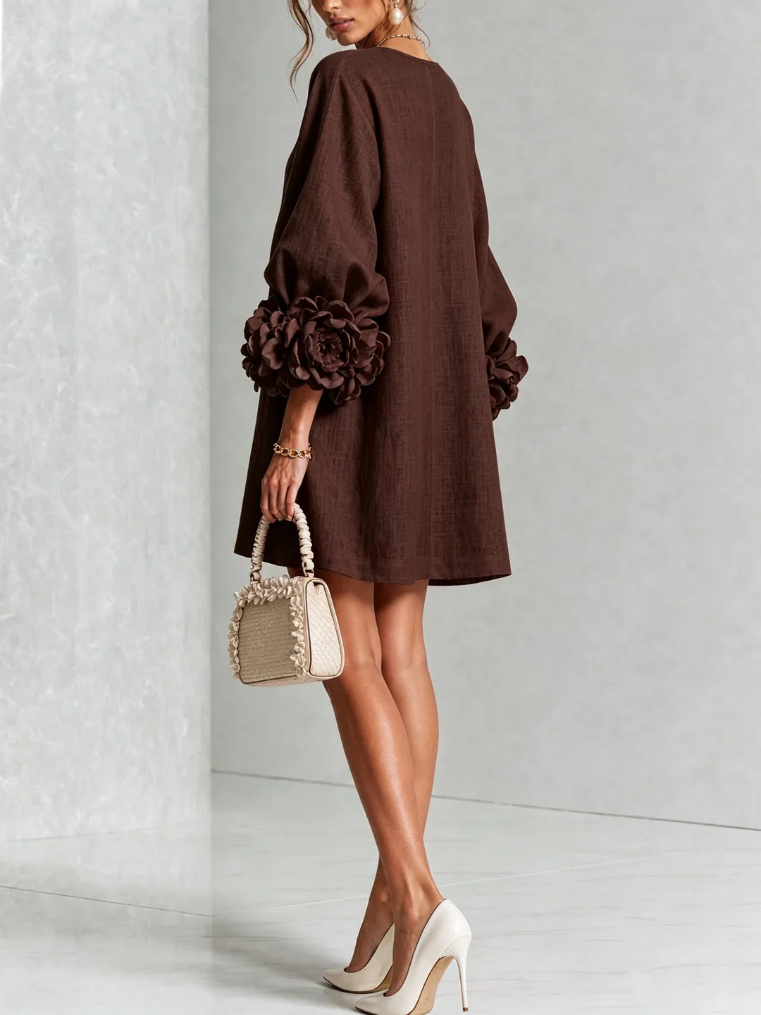 Maya | Mini Dress with Voluminous Sleeves