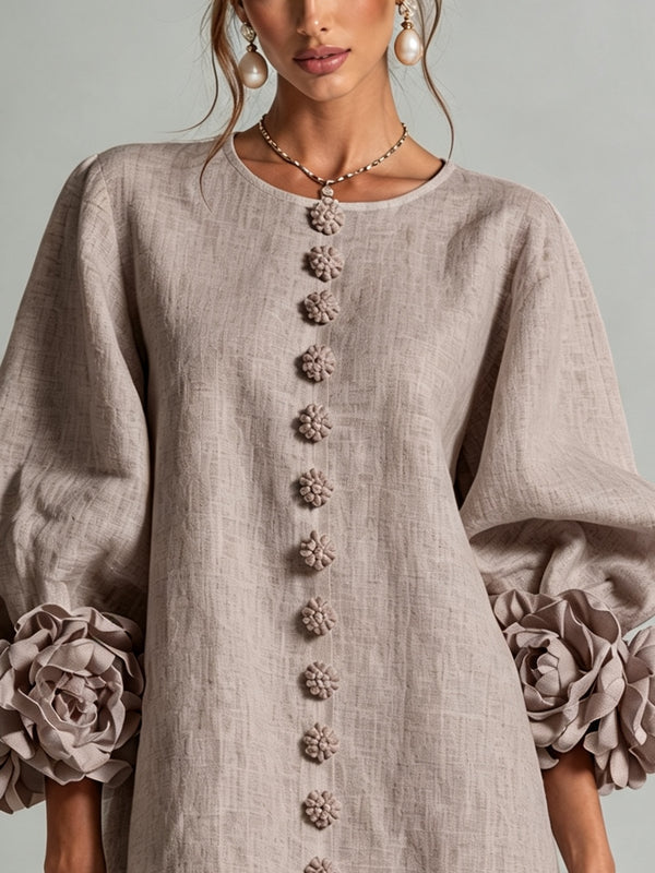 Sadie | Mini Abito con Cuffia Floreale