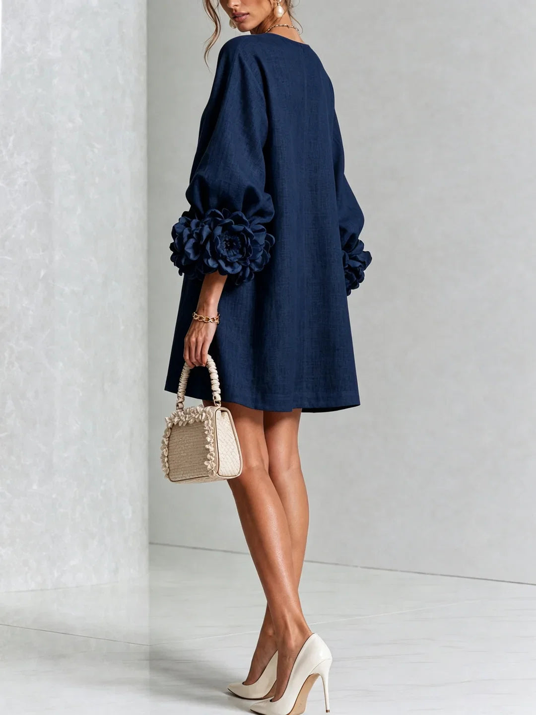 Maya | Mini Dress with Voluminous Sleeves