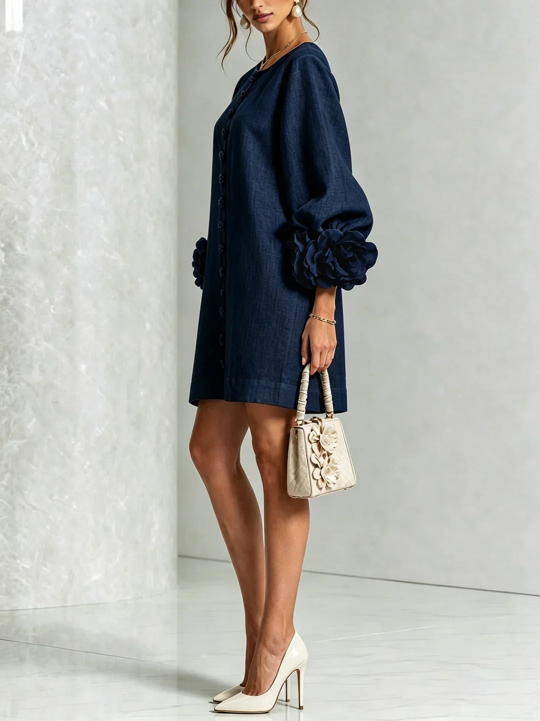 Maya | Mini Dress with Voluminous Sleeves