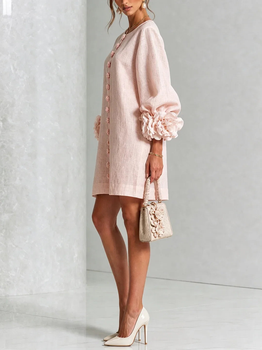 Maya | Mini Dress with Voluminous Sleeves