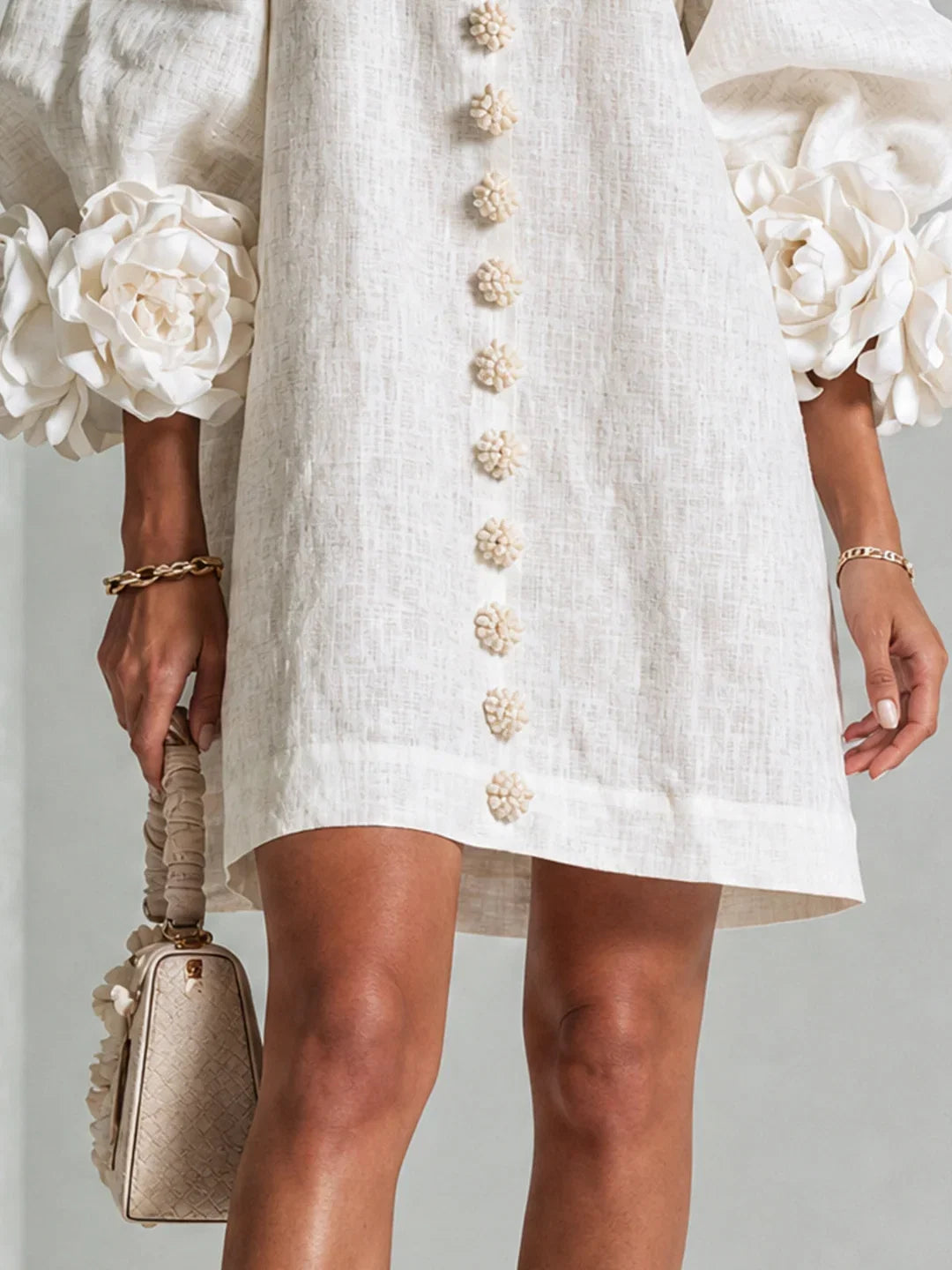 Maya | Mini Dress with Voluminous Sleeves