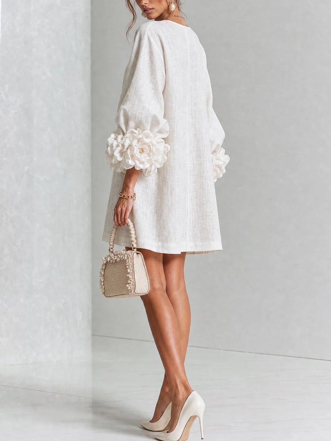 Maya | Mini Dress with Voluminous Sleeves